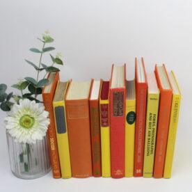 Orange Yellow Decorative Books