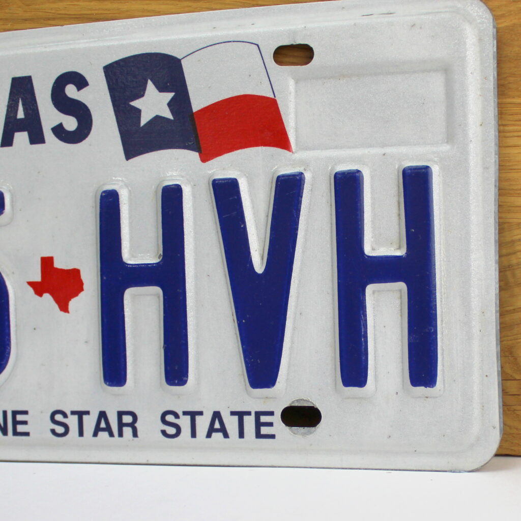 Vintage Texas licence Plate