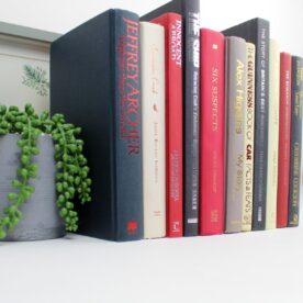Red, Cream and Black Decorative Books