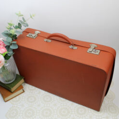 Vintage Tan Suitcase