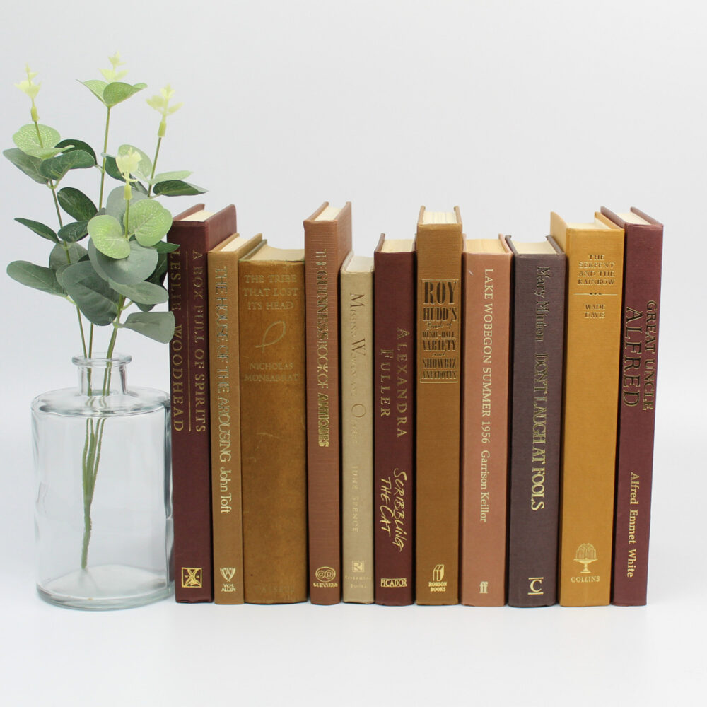 Brown Decorative Books by the Foot