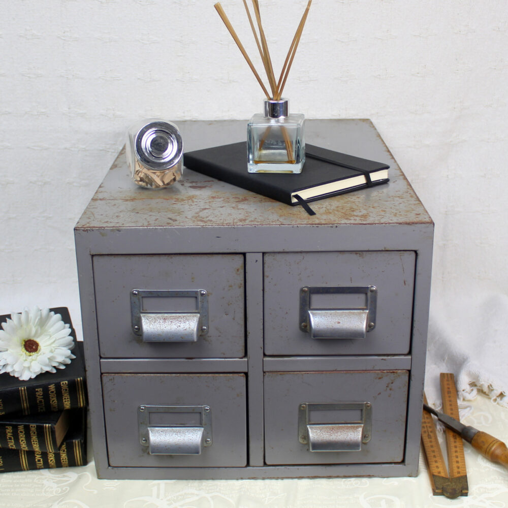 Vintage Industrial Metal Drawers