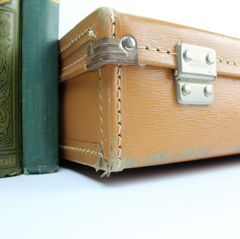 Vintage Tan Suitcase