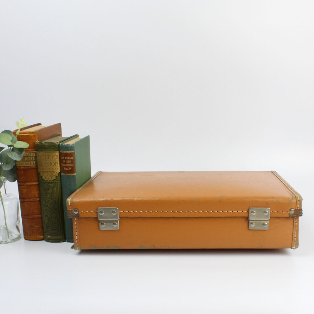 Vintage Tan Suitcase