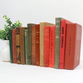 Red, Green & Brown Books for Decor