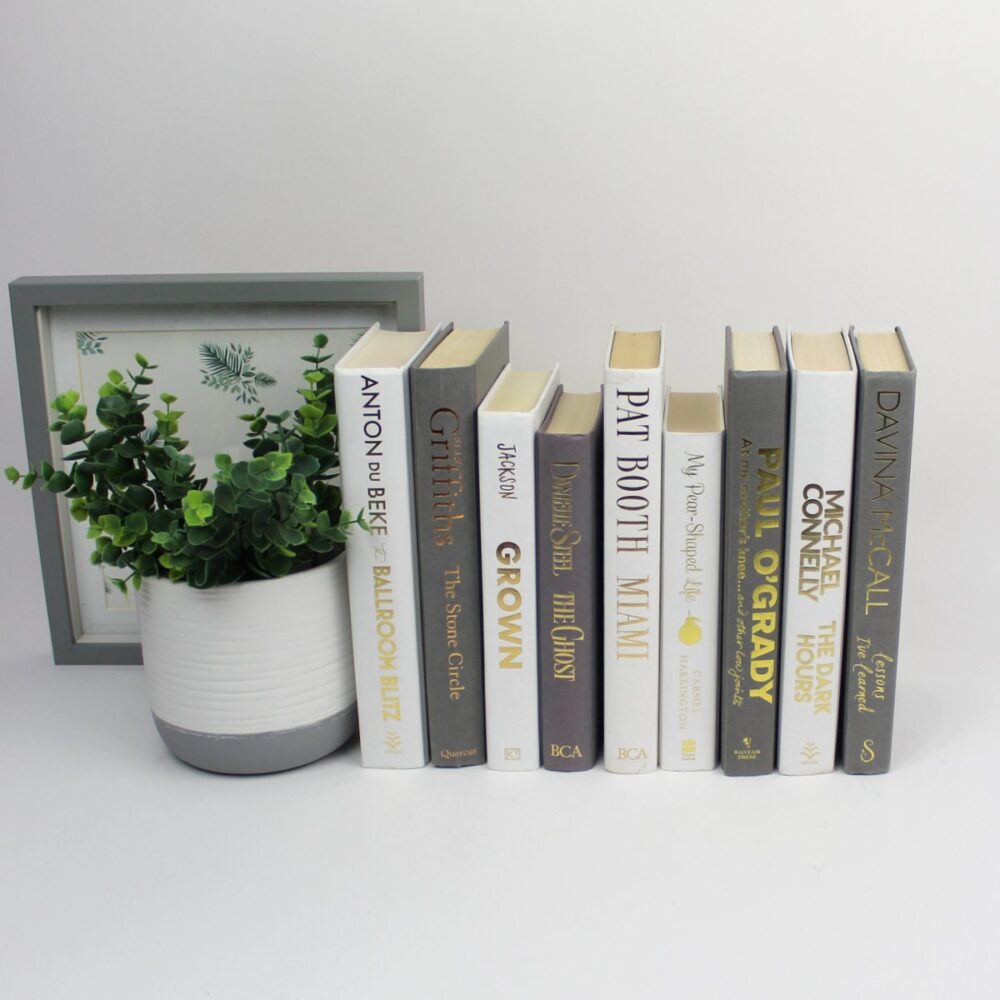 Grey & White - Books by the Foot.