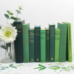 Old Green Books for Decor