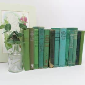 Mixed Green Vintage Books.