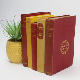 Yellow Vintage Books for Decor