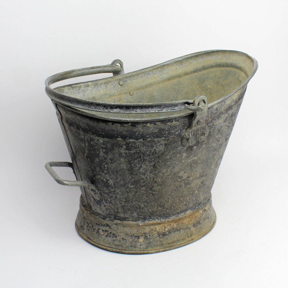 Vintage Zinc Coal Bucket