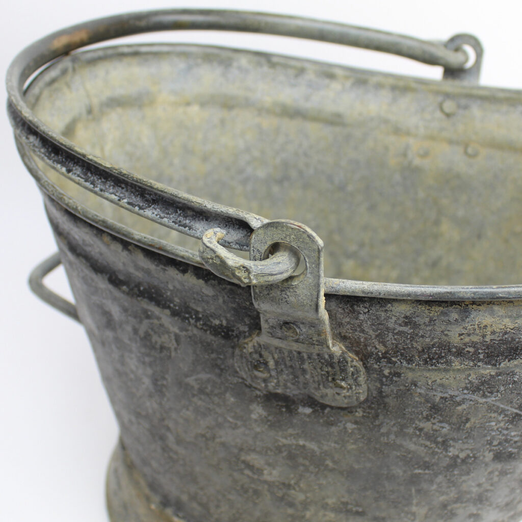 Vintage Zinc Coal Bucket