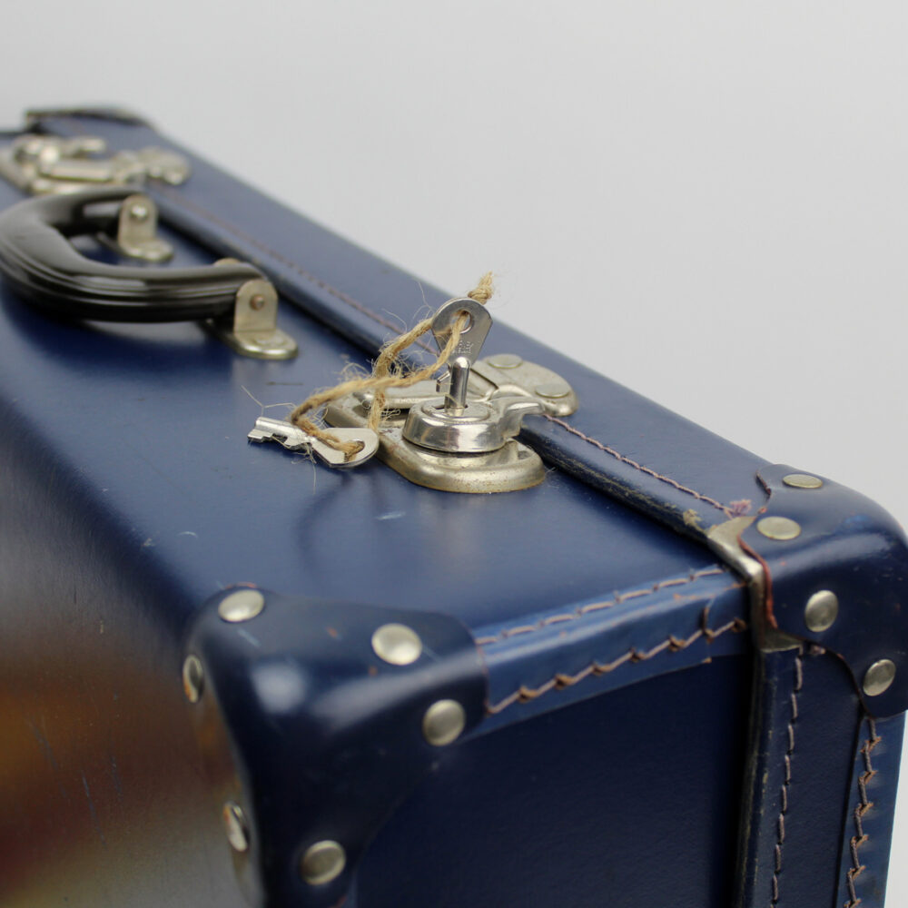 Vintage Blue Suitcase