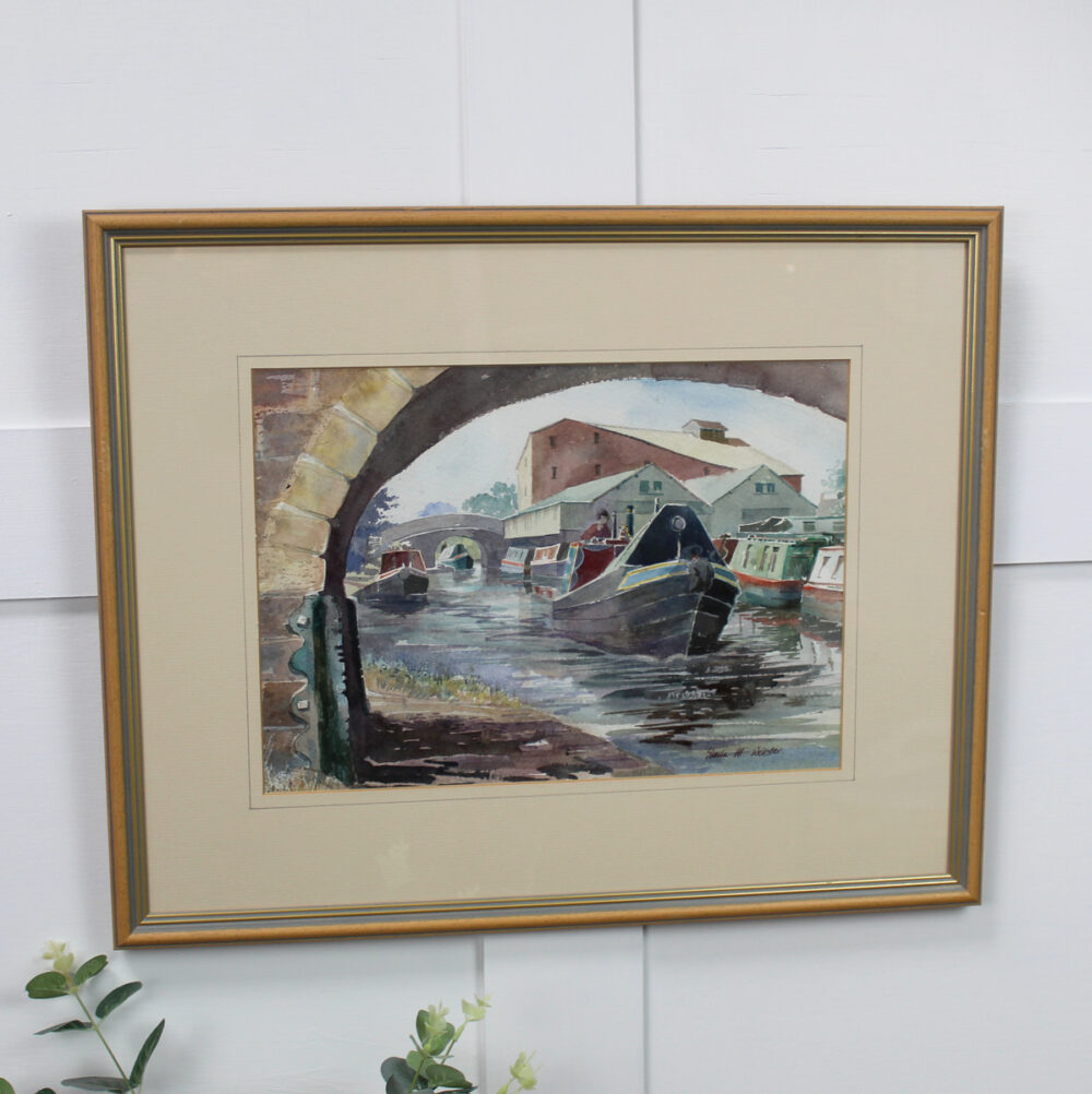 Narrowboat Original Watercolour Painting