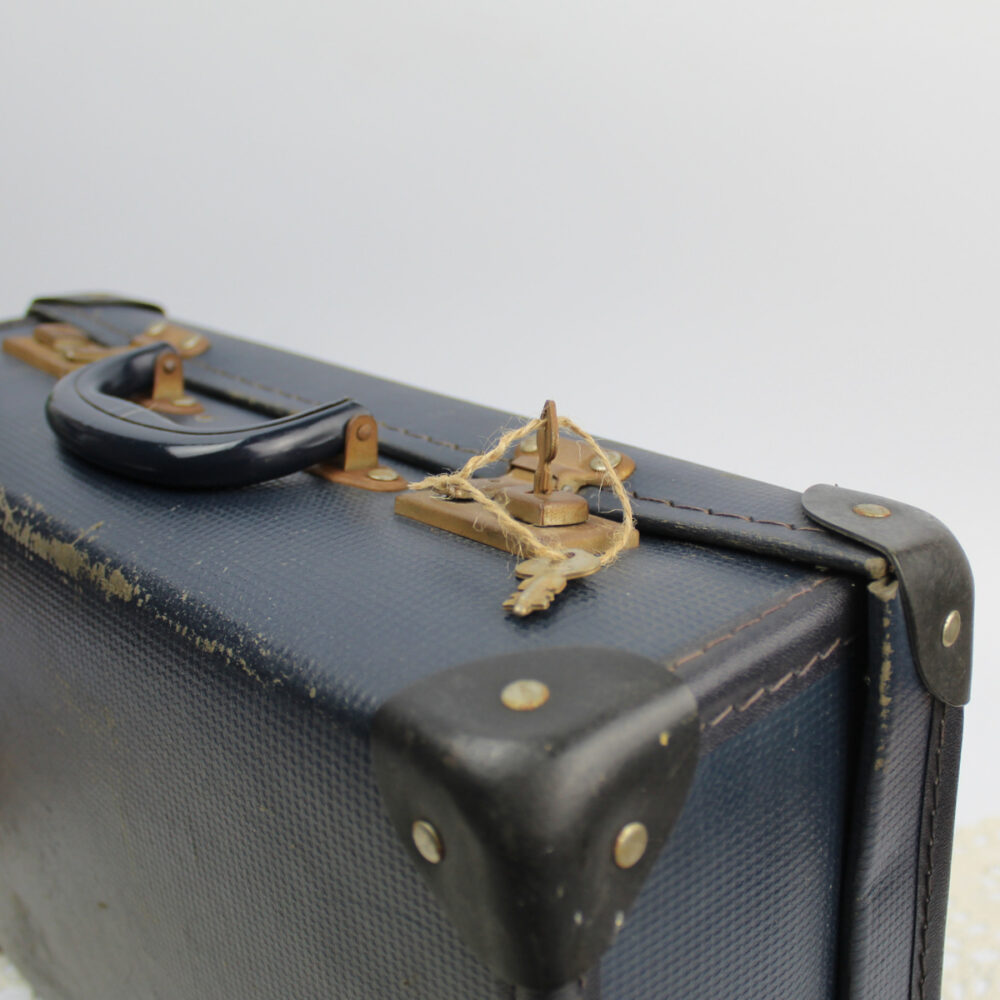 Blue Vintage Travel Case