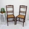 Original Edwardian Chairs with Cane Seat.