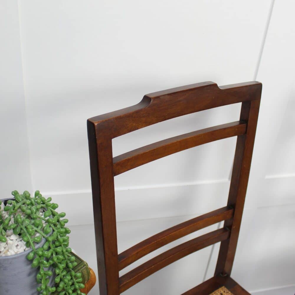 Original Edwardian Chairs with Cane Seat. - Image 7