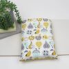 Handmade Book Sleeve in Abstract Fruit Fabric. Fits Large Paperbacks & Small Hardbacks.