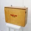 Vintage Wooden First Aid Wall Box.