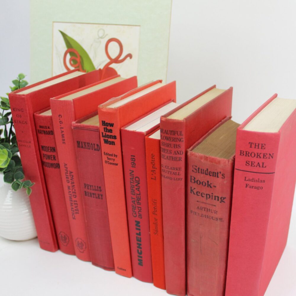 Red & Black Books by the Foot. - Image 2