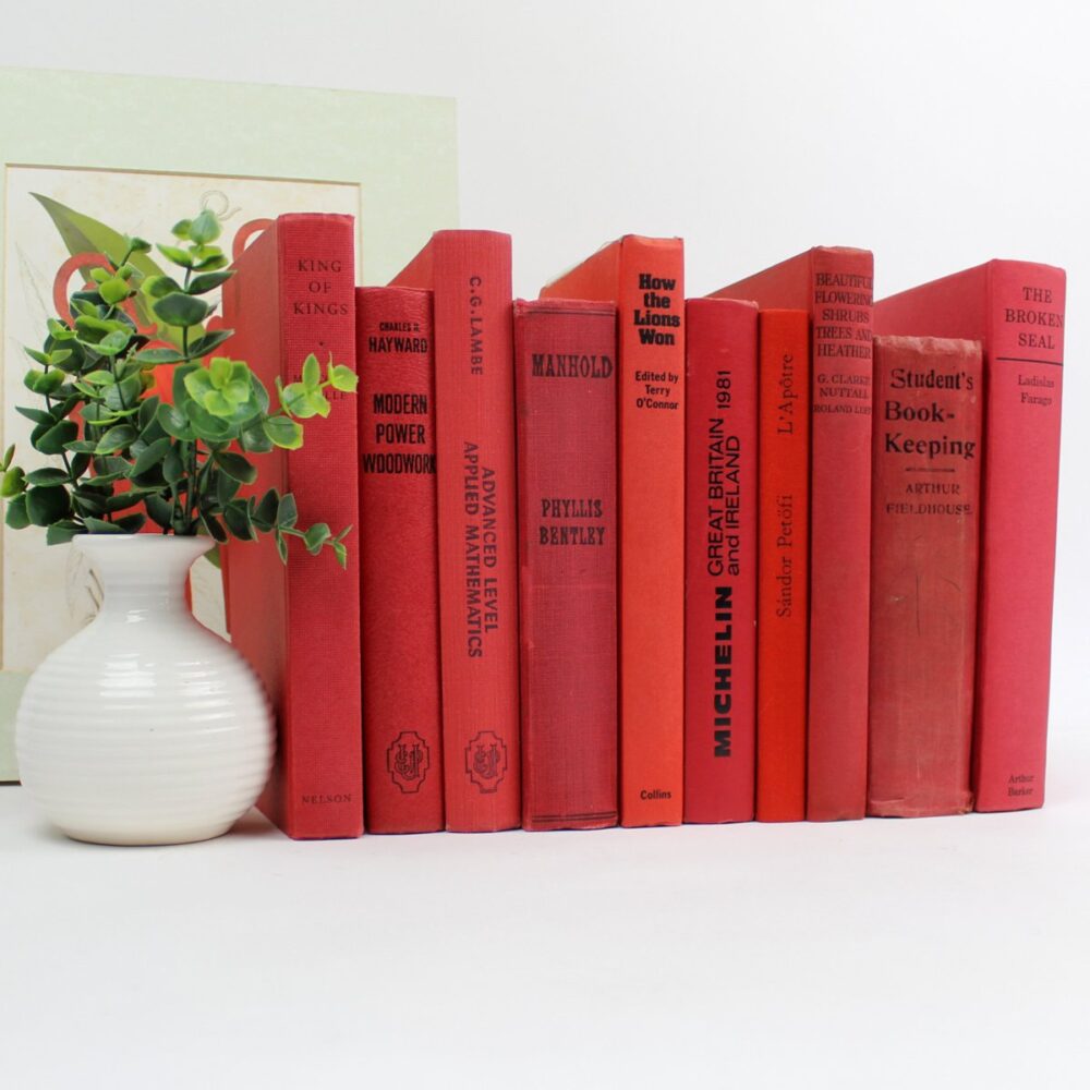 Red & Black Books by the Foot.
