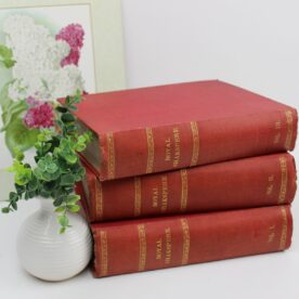Royal Shakespeare in 3 Volumes. Decorative Antique Books.