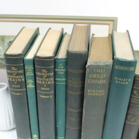 Vintage Green Decorative Books
