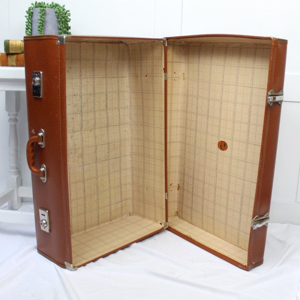 Vintage Pioneer Expanding Suitcase