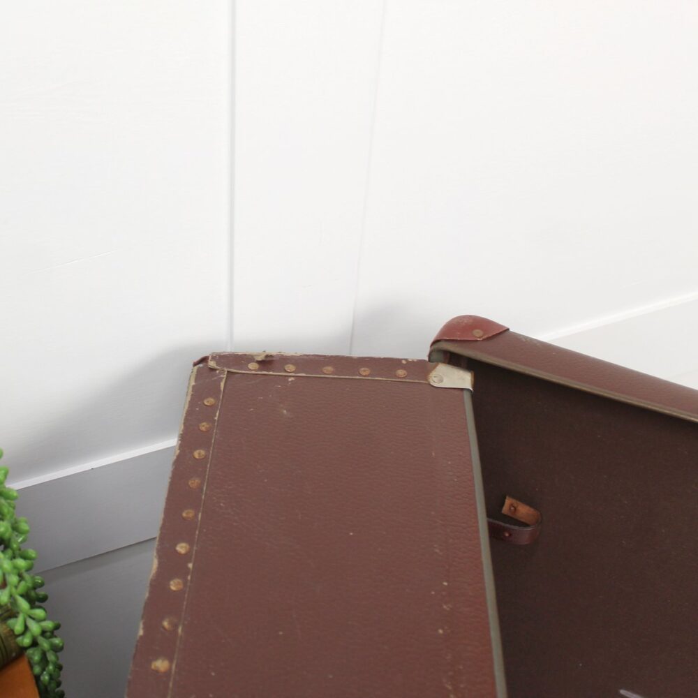 Large Brown Suitcase - Image 3