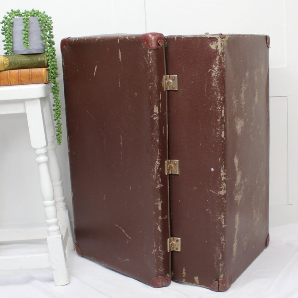 Large Brown Suitcase - Image 4