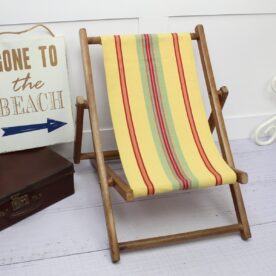 Vintage Childs Deckchair Retro Garden Decor
