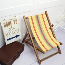 Vintage Childs Deckchair Retro Garden Decor