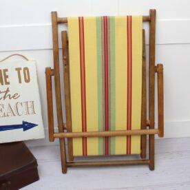 Vintage Childs Deckchair Retro Garden Decor