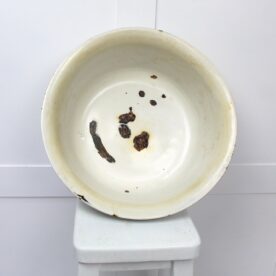 Large Vintage Enamel Bowl