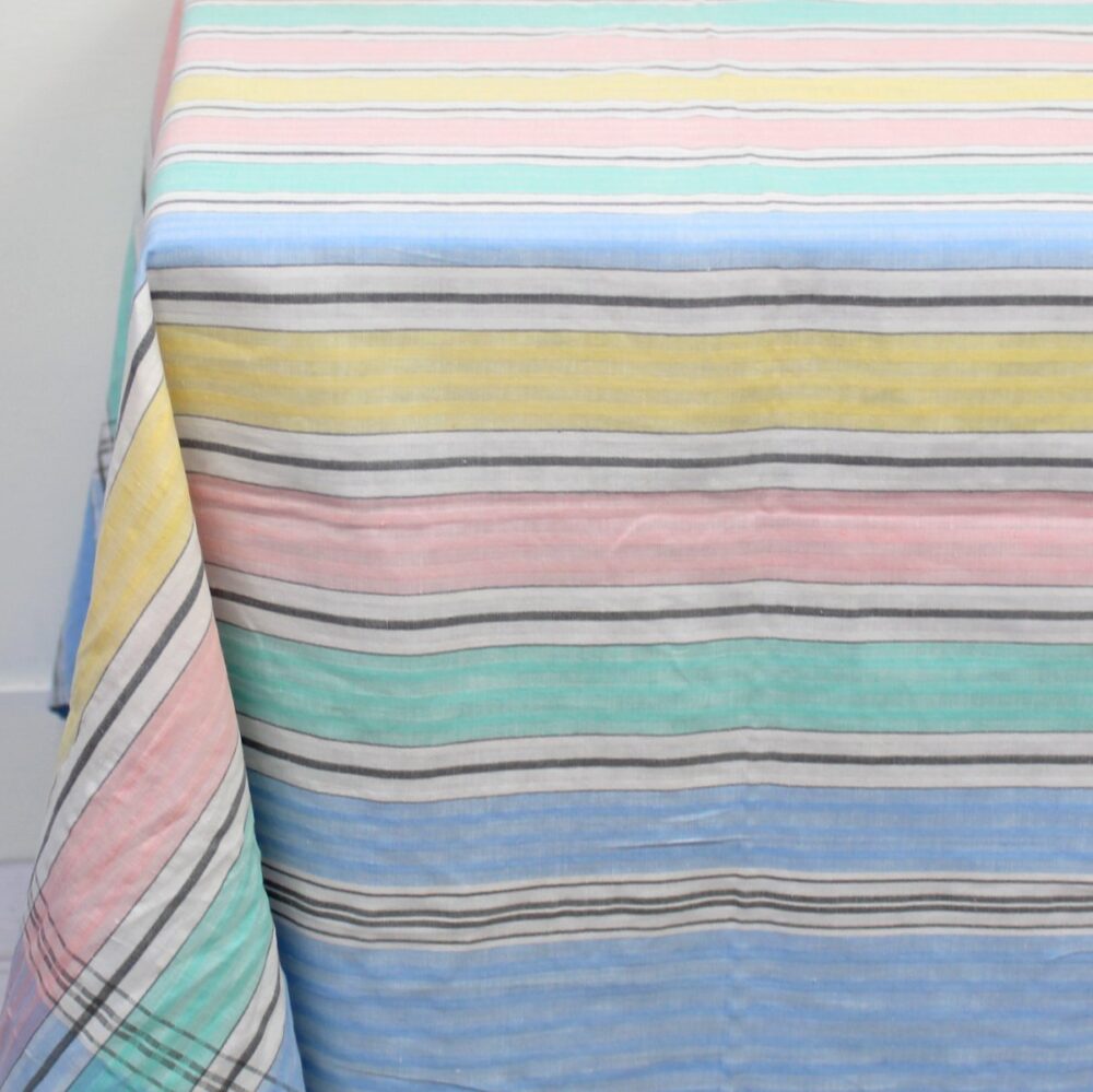 Vintage Stripe Tablecloth. - Image 2